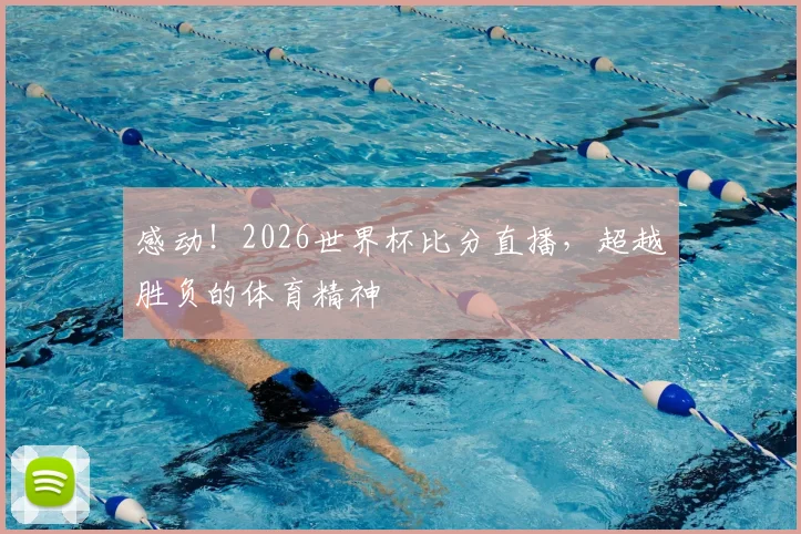 感动！2026世界杯比分直播，超越胜负的体育精神