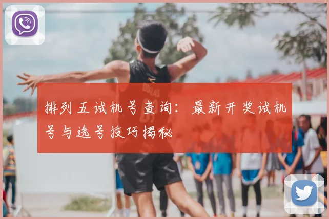 排列五试机号查询：最新开奖试机号与选号技巧揭秘